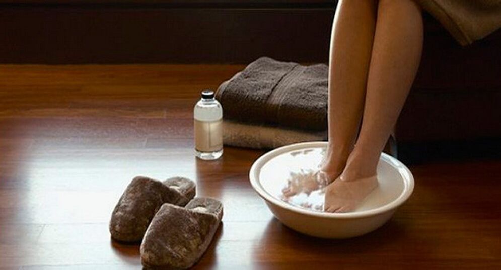 disinfecting the obvius and taking a foot bath for fungus